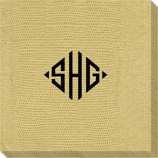 Gold Lizard Caspari Paper Linen Like Napkins